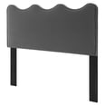 thumbnail image 1 of Headboard, Twin Size, Velvet, Dark Grey Gray, Modern Contemporary Urban Design, Bedroom Master Guest Suite, 1 of 9