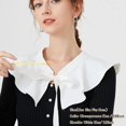 thumbnail image 2 of LoudSung Fake Collar Shawl Detachable Blouse False Collar Cape Collar Wrap Multiple Styles Top Elegant for Women Girls, 2 of 7
