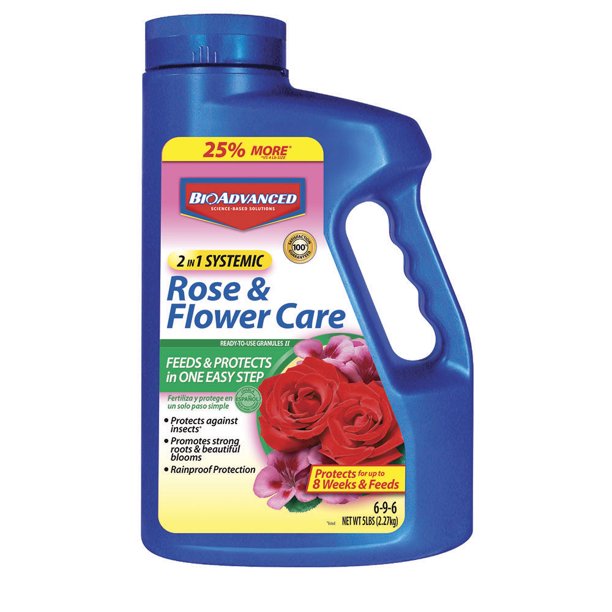 BioAdvanced 2in1 Systemic Rose and Flower Care Granules, 5 Lbs