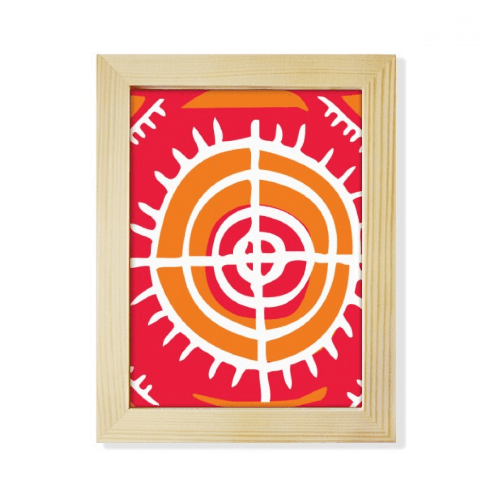 Target Mexico Totems Ancient Civilization Desktop Adorn Photo Frame