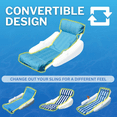 thumbnail image 5 of SWIMLINE ORIGINAL Sunchaser SunSoft Luxury Lounger Chair Pool Float | Molded Frame & Pontoon Design | Pool Floats Adult | Pool Lounger | Pool Accessories | Pool Chairs and Lounges For In Pool, 5 of 7