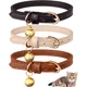 thumbnail image 1 of Jamktepat - Juego De 3 Collares De Piel Para Gatos Con, 1 of 2