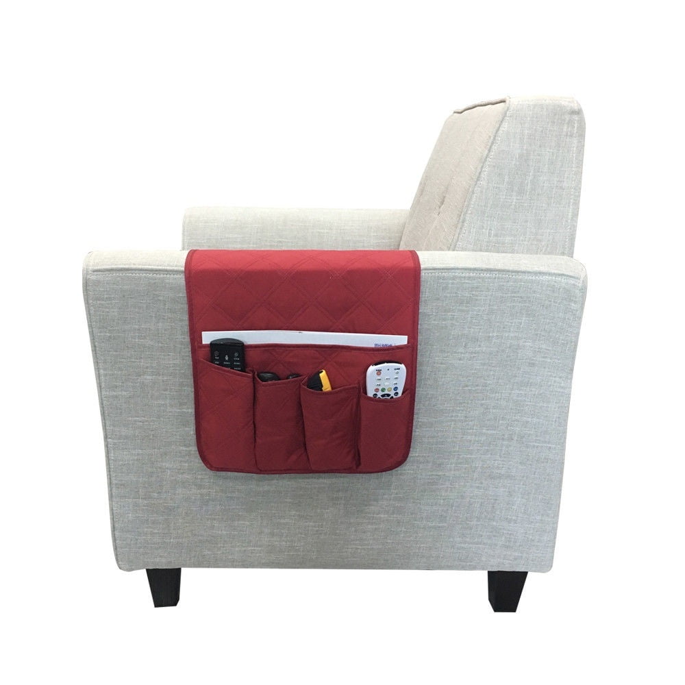 Armchair Sofa Chair Storage 5 Pocket Holder Remote Control Phone Couch Organizer
