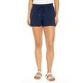thumbnail image 5 of GAP Women's Lightweight & Comfortable Drawstring Elastic Waist Linen Shorts (Midnight, S), 5 of 5