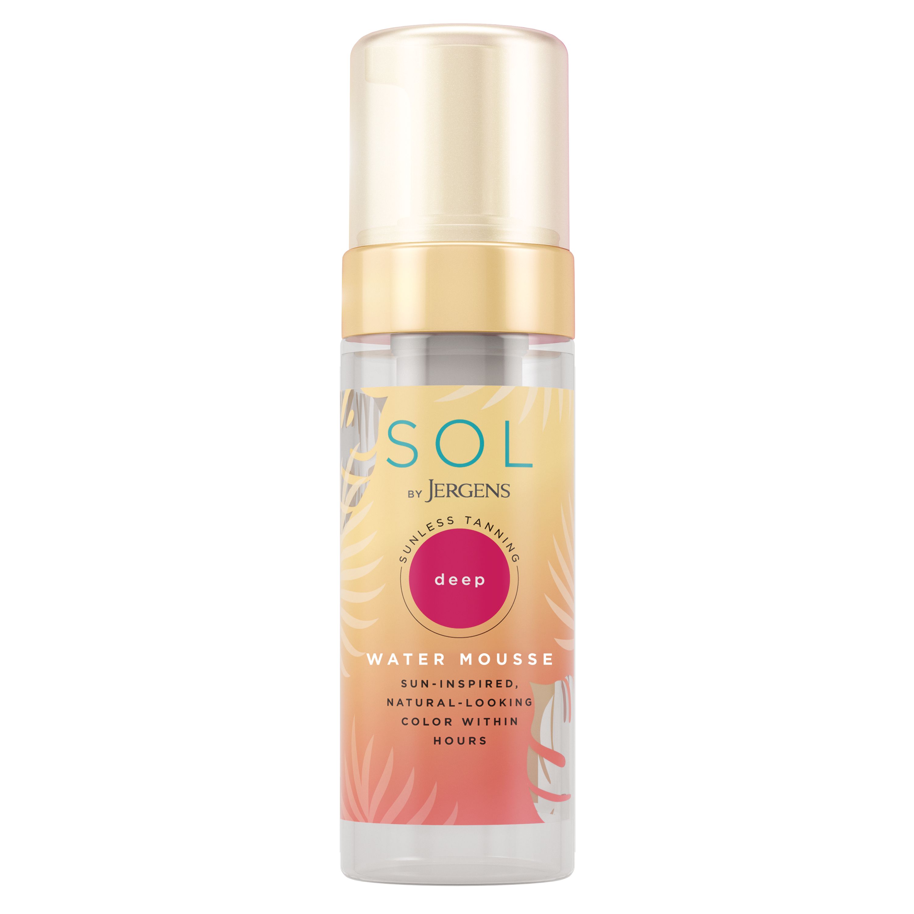 SOL by Jergens Deep Water Mousse, 5 Ounce, Waterbased Self Tanner with