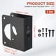 thumbnail image 2 of Placa de refuerzo para puerta Uxcell para puerta de 1-3/8" de grosor y cerradura de pomo de tamaño 4-1/2"; 4-1/2" negra, 2 of 6