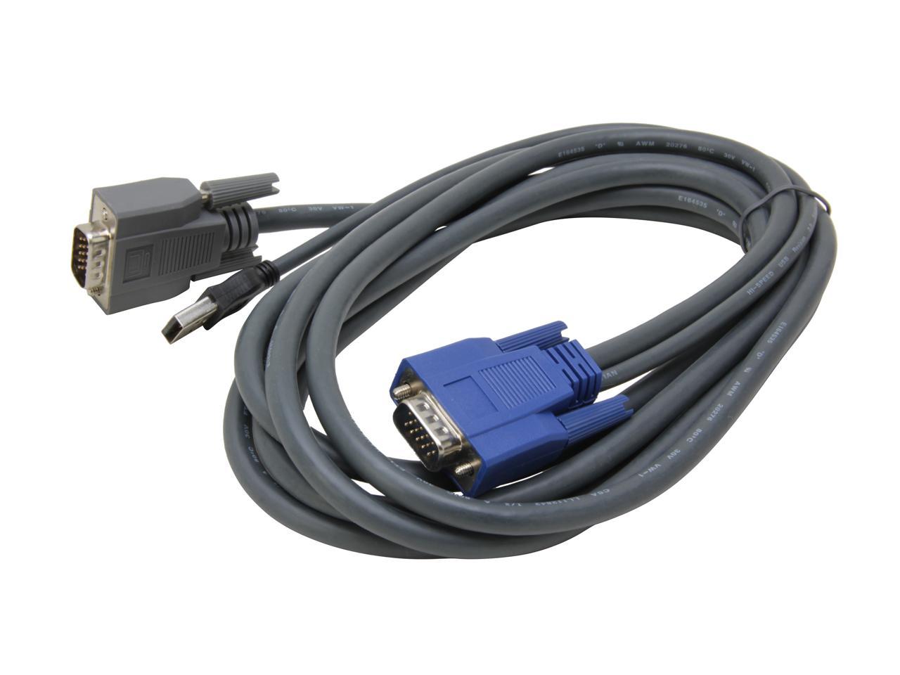 StarTech.com 10 ft. Ultra-Thin USB VGA 2-in-1 KVM Cable SVUSBVGA10 - image 3 of 3