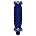 thumbnail image 2 of Yocaher Kicktail Longboard Complete - Checker Blue, 2 of 2
