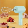 thumbnail image 3 of MesaSe Mini Hand Mixer For Kitchen Rechargeable Wireless Electric Hand Mixer Kitchen Tool For Kitchen Baking Cooking  White 2 Heads, 3 of 7