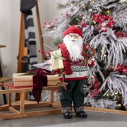 MELROSE INTERNATIONAL Ski Santa Character with Snow Shoes 12.5H