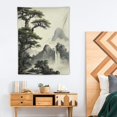 thumbnail image 2 of JEUXUS   Landscape Painting ,Wall Art Black and White for Living Room Bedroom,Chinese traditional Ink Decor,Posters and Prints,, 2 of 7