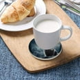 thumbnail image 5 of Night Wolf Pattern Coasters Absorbent Moisture Non-Slip Drink Coaster Ceramic Stone with Cork Base Desktop Protection Prevent Furniture Damage 4PCS Home Decor, 5 of 6