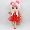 thumbnail image 3 of 1/6 Linda Muñeca De Peluche De Cerdo Sombrero Para Winter Clothes Decor Pink, 3 of 9