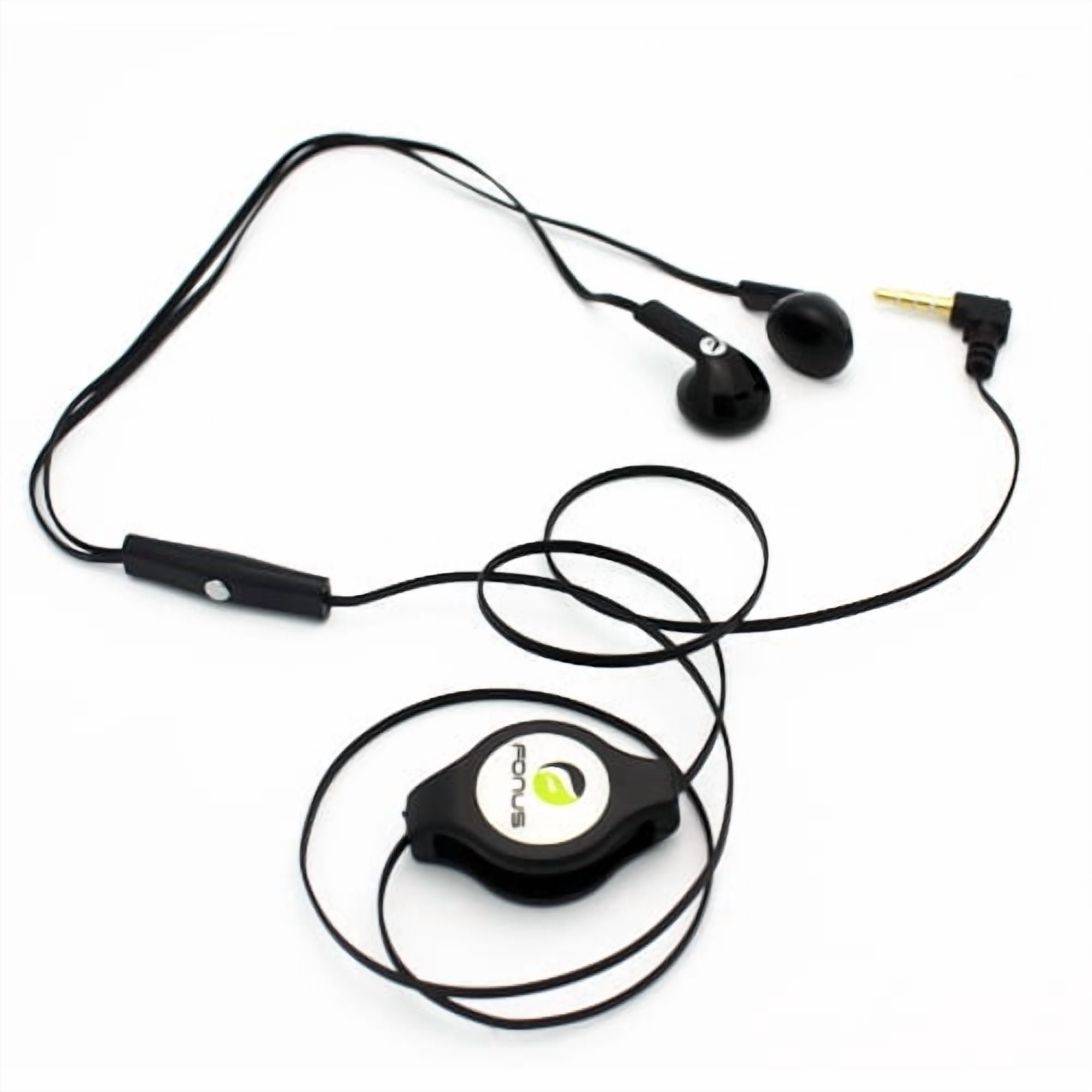 Retractable Earphones for Motorola Moto Tab G62/Tab G70 - Headphones Hands-free Headset Handsfree Earbuds Earpieces Microphone