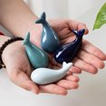 thumbnail image 4 of Whale Ceramic Chopstick Holder Creative Animal Chopstick Rest Cuchara Tenedor Cuchillo Rack Table Decors, Dark Blue Whale 3pcs Sincero Hogar, 4 of 5