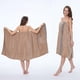 thumbnail image 1 of Toalla de baño ajustable para mujer con bolsillos, botones antiescapes, talla grande, coral suave y absorbente, albornoz y cubierta multiusos, 1 of 6