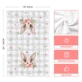 thumbnail image 4 of Sm:)e Buffalo Plaid Bunny He is Risen Easter Kitchen Dish Towels, 18x26 Inch Set of 4, 4 of 6