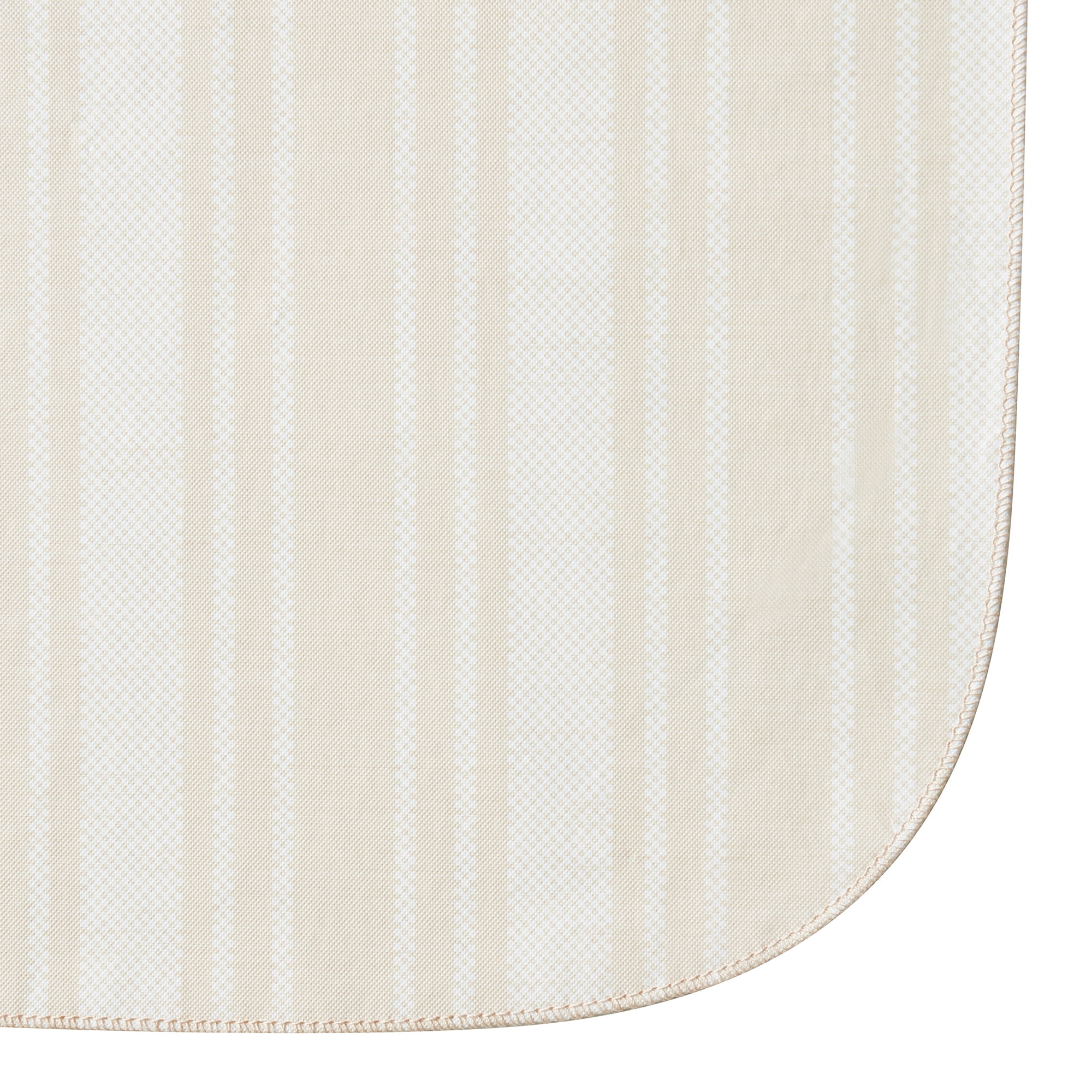 Mainstays PEVA Tablecloth 70" Round, Beige Tan Stripe