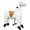 White, variant on ICEEIF Ride On Horse for Kids 4-9 Years, Mechanical Walking Plush Riding Horse Toy, No Battery or Electricity, Indoor & Outdoor Ride-On Animal, Max Load 165 LBS