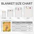 thumbnail image 5 of Custom Giraffe Blanket Gifts with Name - 40x50 Inches Aesthetic Throw Blanket for Girls & Boys - Orange Soft Fuzzy Plush Blankets for Sofa, 5 of 6