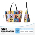 thumbnail image 4 of Honeii funny dogs for Tote Bag with Adjustable Strap,Beach Bag, Waterproof Sandproof Beach Tote Bag, Large Capacity Foldable Beach Bags, 4 of 7
