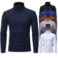 thumbnail image 1 of Pull à Col Montant en Coton Chaud Hiver Homme Pull à Col Roulé, 1 of 5