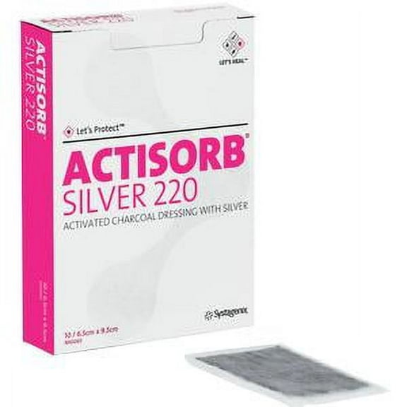 Silver Dressing Actisorb Silver 220 2-1/2 X 3-3/4 Inch Rectangle Sterile 1 Count