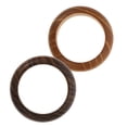 thumbnail image 3 of KAKOWELY 2pcs Wooden Finger Rings Crafts Rings Vintage Finger Decorations Rings Ornaments,1.26X"X1.26"X0.39", 3 of 4