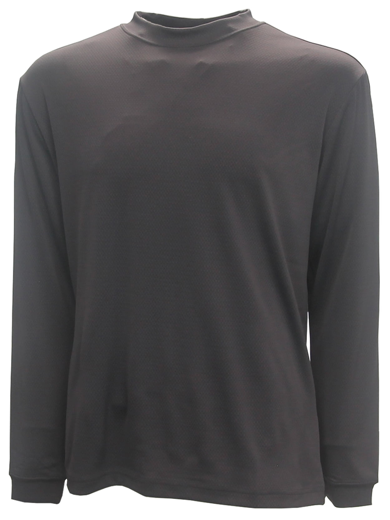 Forrester s Golf Long Sleeve Textured Mock Turtleneck Shirt Large Charcoal