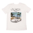 thumbnail image 1 of Playera George para  Niño Estampado Auto y Palmeras Blanco Talla 4, 1 of 4