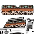 thumbnail image 2 of HUIACONG Cool Deer Wolf Windshield Sun Shade for 1997-2018 Jeep Wrangler TJ JK JKU, Sunshades Heat Shield, Aluminum Foil Triple Laminate Structure, Silver, 2 of 6