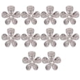 thumbnail image 1 of 20xPhenovo Crystal Flower Rhinestone Botones DIY Craft Embellecimiento Plata Sunnimix botones de diamantes de imitación, 1 of 8