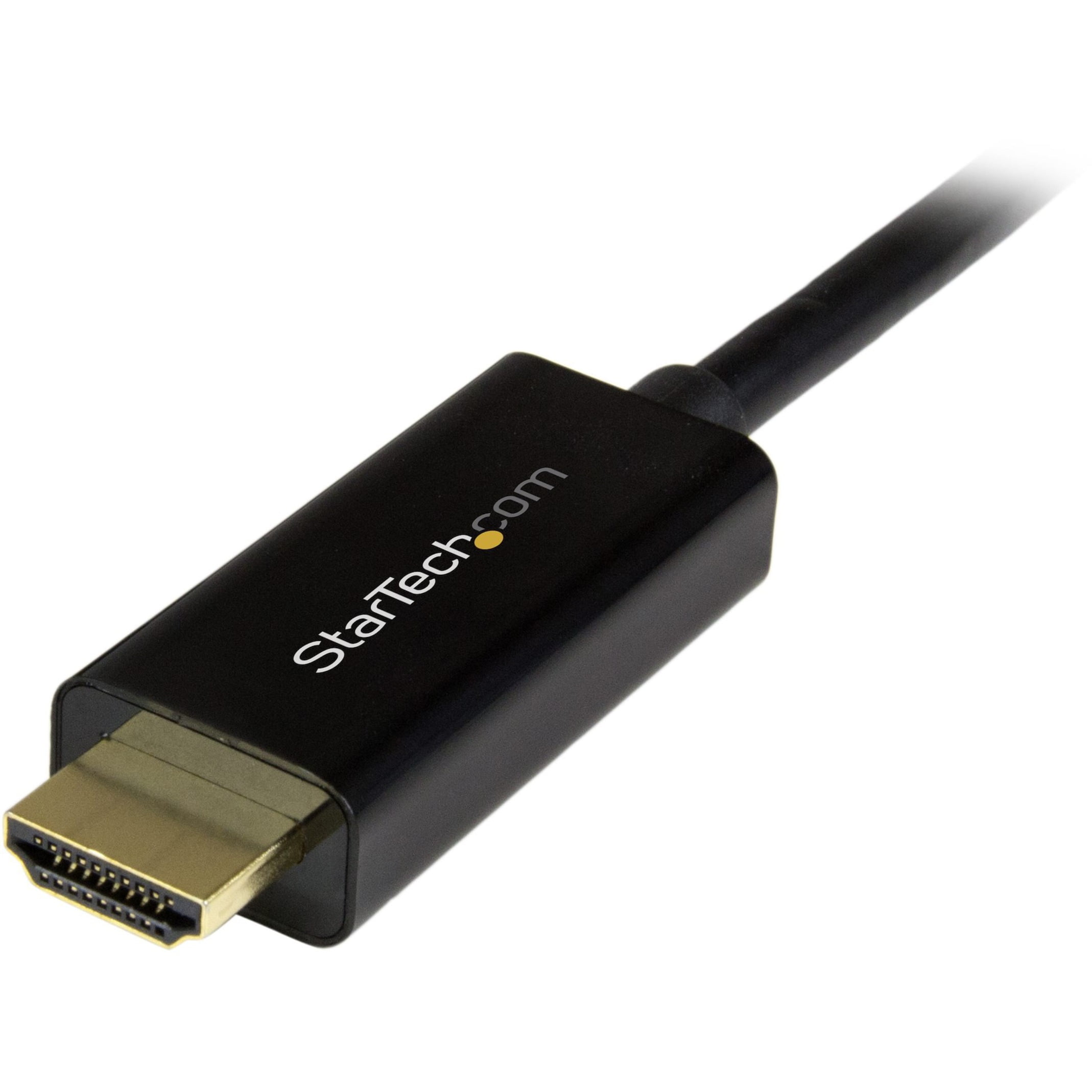 StarTech.com DP2HDMM1MB DisplayPort to HDMI converter cable - 3 ft (1m) - DP to HDMI Adapter with Built-in Cable - (M / M) Ultra HD 4K