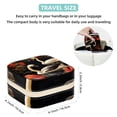 thumbnail image 5 of Swan Travel Portable Square Jewelry Box Organizer for Rings, Earrings, Necklaces, Bracelets, etc. for Girls and Women, 5 of 6