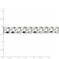 thumbnail image 4 of 925 Sterling Silver 11.75mm Flat Curb Chain; 26 inch; Lobster Clasp; for Adults and Teens; for Women and Men, 4 of 4