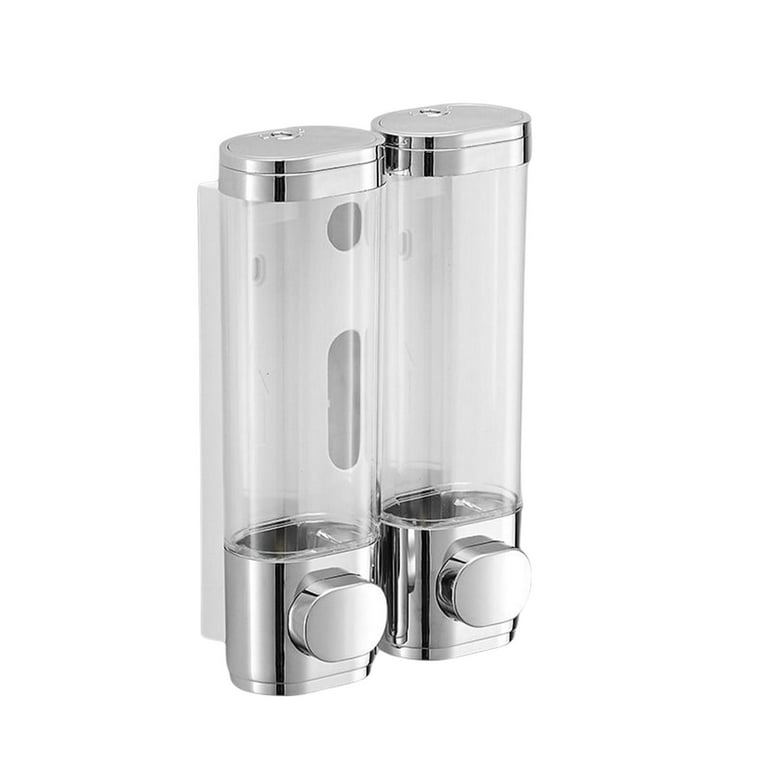 Hand Soap Dispenser Wall Mounted Bath Bottle Liquid Soap Dispenser for Bathroom School Hotel Office Restaurant Double