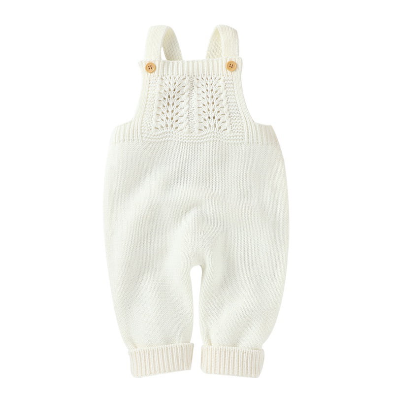 Newborn Infant Baby Boy Girl Knitted Romper Jumpsuit Sleeveless Bodysuit Outfits 