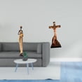 thumbnail image 2 of Figura de dama tribal africana y escultura religiosa de Jesús, Madre María, obra de arte decorativa para dormitorio, mesa, oficina, decoración del, 2 of 8