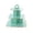 Green, variant on WYBXZ Light Blue Cupcake Tower – Gold Rim Scalloped Stand for Student Shower, Graduation Party, Disposable, Summer Sale Dessert Table Decor