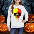 thumbnail image 5 of Cowsor Halloween Girls Casual Hoodies Cute Graphic Pullover Tops for Teen Girls 2025 Long Sleeve Hoodies Winter Clothes, 5 of 7