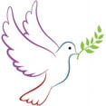 Peace Color Wall Decal Peel and Stick Vinyl Graphic (18 in H x 18 in W