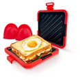 thumbnail image 1 of Microwave sandwich maker - Sandwich maker - Baking tray - sandwich maker - Panini maker - Toaster - Silicone -, 1 of 6