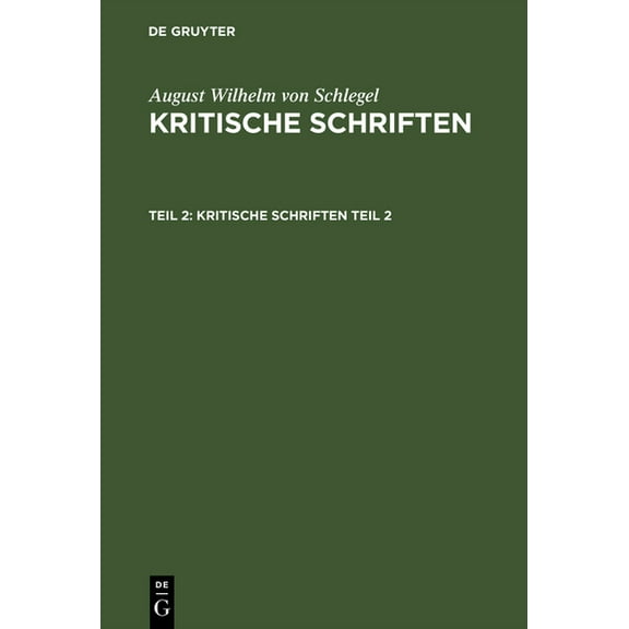 Kritische Schriften, (Hardcover)