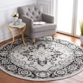 thumbnail image 2 of SAFAVIEH Tulum Izabelle Traditional Area Rug, 6'7" x 6'7" Round, Ivory/Black, 2 of 8