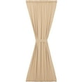 thumbnail image 5 of VHC Brands Farmhouse 72"x40" Door Panel Tan Rod Pocket Burlap Window Curtains, 5 of 6