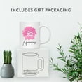 thumbnail image 4 of Koyal Wholesale Zodiac Sign Ceramic Coffee Mug, Aquarius Sign Symbol, Pink Watercolor Design, 4 of 5