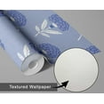 thumbnail image 6 of S4Sassy Oriental Floral Vine Wallpaper - Blue Asian Style Wall Covering, 25" x 120" Self-Adhesive Textured Vinyl Walls Paper, Decorative Wall Wrap, Easy DIY Walls Covering For Bedroom, Living Room, 6 of 9