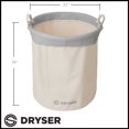 thumbnail image 3 of Round Replacement Commercial Laundry Heavy-duty Canvas Liner for Model 290R White, 3 of 7