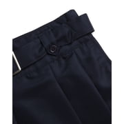Beverly Hills Polo Club Girls School Uniform Skirt - Belted, Two Tab, Two Button Pleated Skort, 4-16