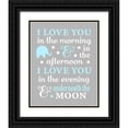thumbnail image 1 of Robinson, Tamara 15x18 Black Ornate Wood Framed with Double Matting Museum Art Print Titled - I Love You in the Morning, 1 of 4